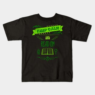 Keep Calm and Read On Vintage RC04 Kids T-Shirt